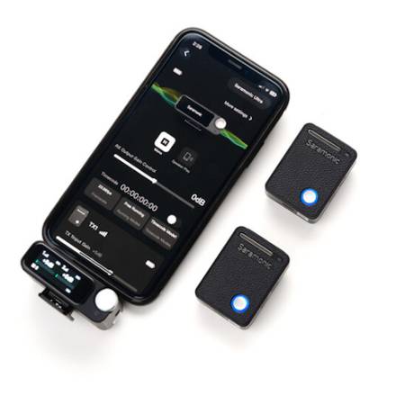 Saramonic Ultra 01 - zestaw bezprzewodowy audio, 32-bit, 2.4GHz, czarny_Praca ze smartfonem_3